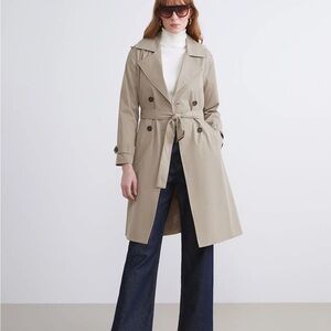 Elegant Tan Trench Coat